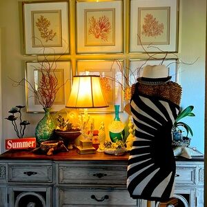 Sweater bodycon dress with hat and cover up